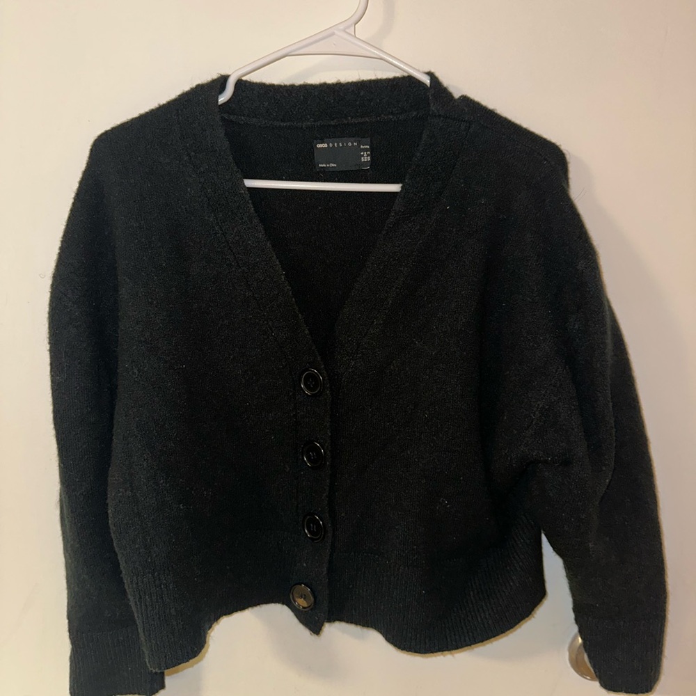 Women's Black Cardigan Sweater ASOS